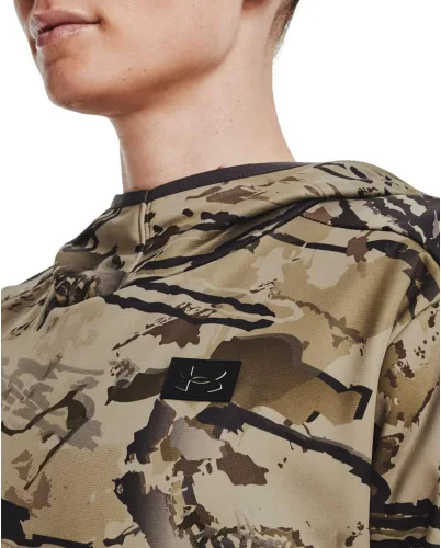 Vista 6 de Under Armour Armourfleece Storm Camo - Sudadera con capucha con cremallera para mujer