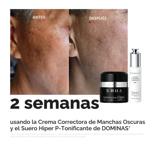 Vista 4 de DOMINAS Crema correctora de manchas oscuras Fórmula avanzada con niacinamida, TXA, hexilresorcinol y bakuchiol para reducir visiblemente