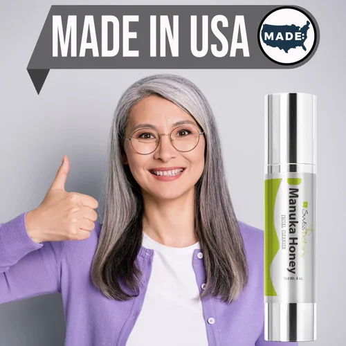 Vista 5 de Swiss Botany Jabón facial de miel de Manuka con coco, almendra y romero, lavado facial de miel orgánico de primera calidad, limpiador facial de miel