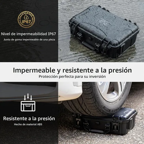 Vista 3 de Tomat Mini 4K caso, estuche de transporte impermeable para DJI Mini 2/SE