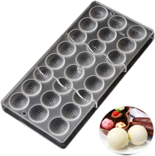 Vista 26 de Molde de policarbonato para chocolate, molde de caramelo de bricolaje, utensilios para hornear de plástico duro transparente, herramientas de 1