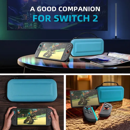Vista 73 de TiMOVO Carrying Case for Nintendo Switch 2 (2025), Large Capacity Protective Hard Shell Portable Travel Case Pouch for Switch 2, with 10 Game Card