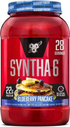 Vista 14 de BSN SYNTHA-6 - Proteína de suero en polvo, crema de piedra fría, sabor Remix de pastel de cumpleaños, caseína micelar, polvo aislado de proteína