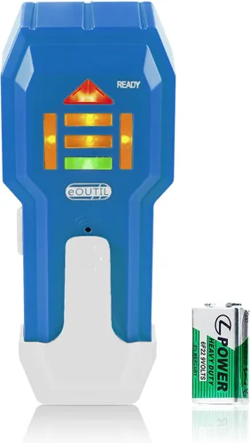 Vista 9 de Escáner de pared con buscador de pernos, sensor detector de madera y metales para pared de 3/4 de pulgada de grosor (ST102-naranja)