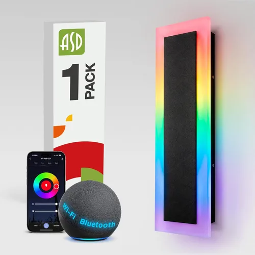 Vista 37 de ASD Lámpara LED de montaje en pared de 18 pulgadas de largo, aplique lineal para exteriores e interiores 3CCT, regulable, impermeable