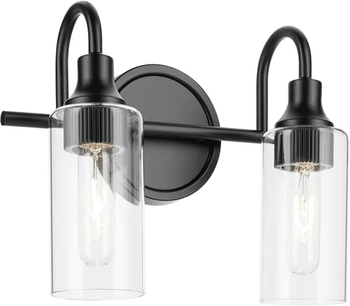 Vista 21 de Kichler Kavi - Lámpara de tocador de baño de 3 luces, bronce champán Champagne bronce
