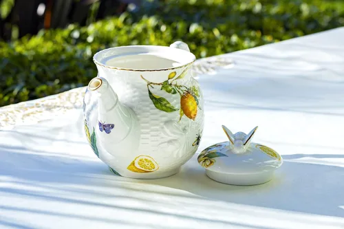 Vista 3 de Lemon Bee - Juego de té de porcelana fina (11 piezas)