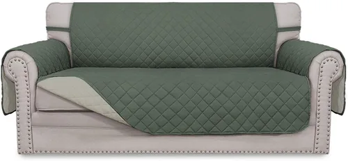 Vista 189 de Easy-Going - Funda reversible para sofá, resistente al agua, con varillas de espuma y correas elásticas, protector de muebles para mascotas y perros