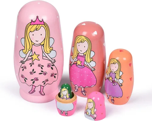 Vista 16 de Muñecas anidables, huevos de Pascua anidables, muñecas Matryoshka hechas a mano de madera para cumpleaños de niños o decoración del hogar