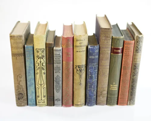 Vista 7 de Libros para decoración- Acentos decorativos para el hogar y la oficina, estilo antiguo (antiguo)