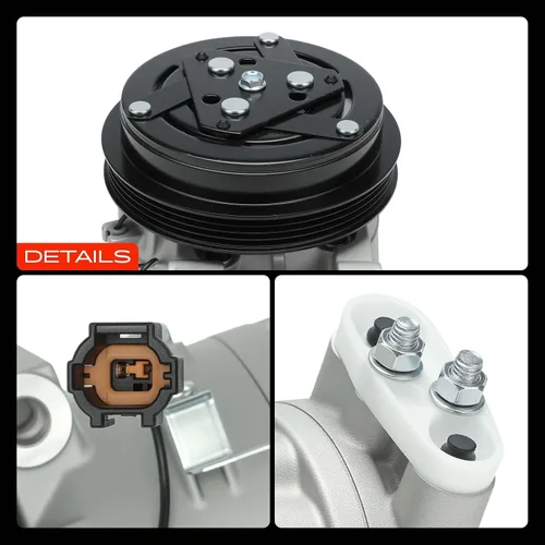 Vista 9 de A-Premium Compresor A/C con embrague compatible con Infiniti FX35 3.5L 2003-2008, G35 3.5L 2003-2007