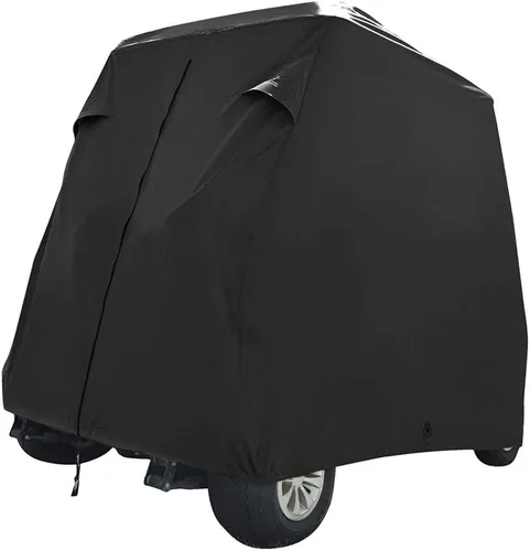 Vista 5 de Seamander Cubierta impermeable para carrito de golf 2-4 pasajeros almacenamiento a prueba de polvo para EZ Go Club Yamaha