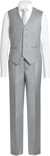 Vista 4 de Almighty Magic Boy's Formal Suits 5 Pieces Slim Fit Suit Set Dresswear Ring Bearer Outfit