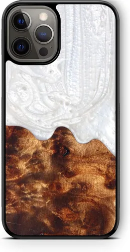 Vista 14 de WUDN Funda delgada de resina y madera para teléfono compatible con Apple iPhone 6, 6s, 7, 8, SE