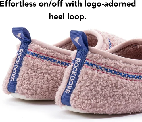 Vista 4 de RockDove Pantuflas Serenity de forro polar con espalda cerrada para mujer
