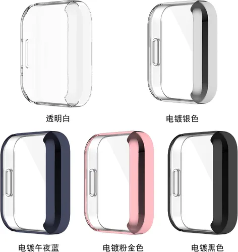 Vista 2 de [Paquete de 5] Funda Senter para Redmi Watch2 Lite, parachoques integral de TPU suave sin protección de pantalla integrada para reloj inteligente