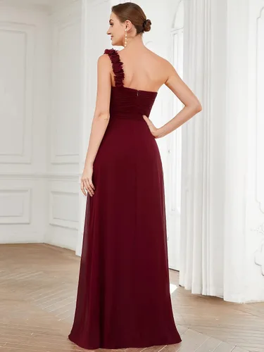 Vista 2 de Ever-Pretty 09768 - Vestido de dama de honor con cintura imperio, hombro descubierto, longitud al suelo