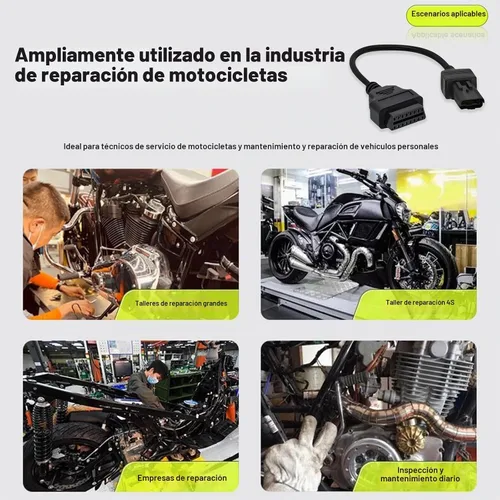 Vista 7 de Adaptador Obd2 apto para cable OBD de 4 pines de motocicleta Ducati, conector adaptador OBD1 a OBD2 para Diavel/Multistrada 1200/Panigale