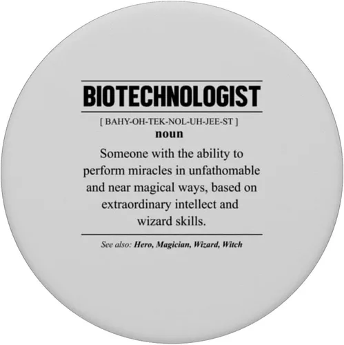 Vista 3 de Biotecnológico Fun Definition Biotecnology Biotecnología Science PopSockets intercambiables PopGrip