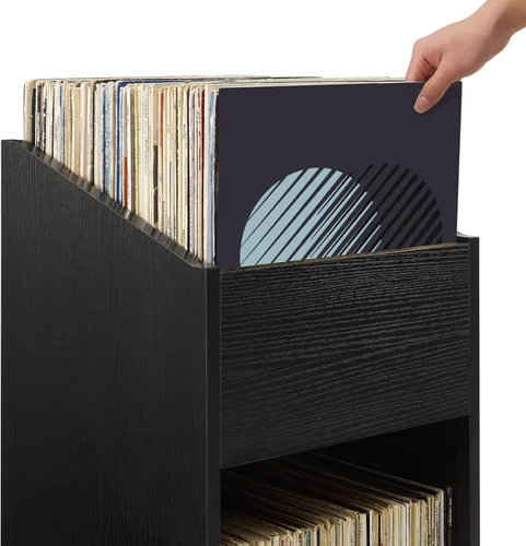 Vista 10 de Crosley Furniture Soporte de almacenamiento de discos Enzo Flip-Bin