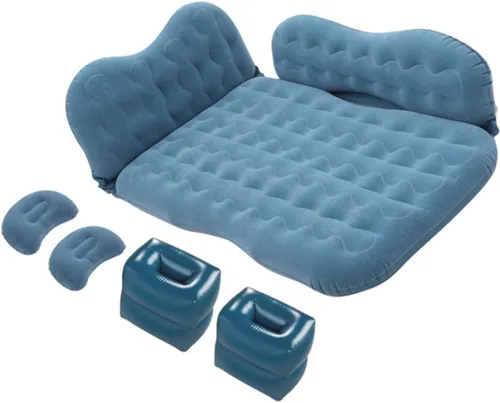 Vista 11 de Colchón de aire para cama de camión, colchón de aire para automóvil, cama inflable, soporte de almacenamiento de almohada, bolsa de almacenamiento