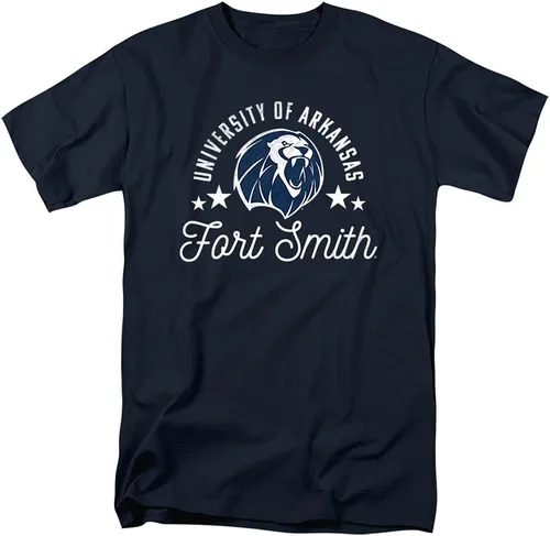 Vista 168 de Collegiate Distressed Mascot Unisex Adult T Shirt Collection 3 Universidad de Adelphi