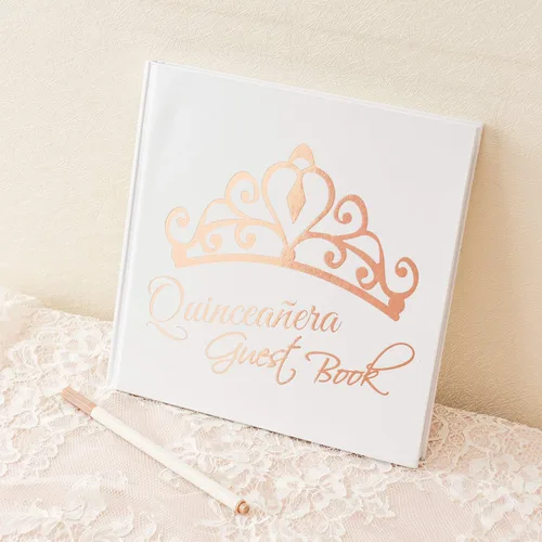 Vista 9 de Calculs Libro De Firmas para Quinceañera Libro de Visitas Mis Membrillo 15 Cumpleaños Libro de imágenes centros de mesa para 15 años quinceañeras