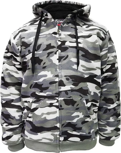 Vista 16 de Chaqueta con capucha con cremallera completa y forro de sherpa