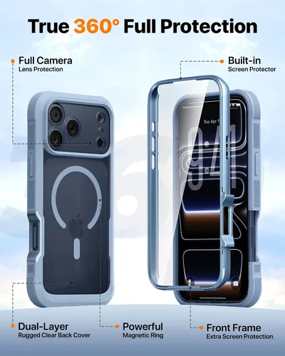 Vista 851 de DIACLARA - Funda transparente compatible con iPhone XR 6.1 pulgadas 2018
