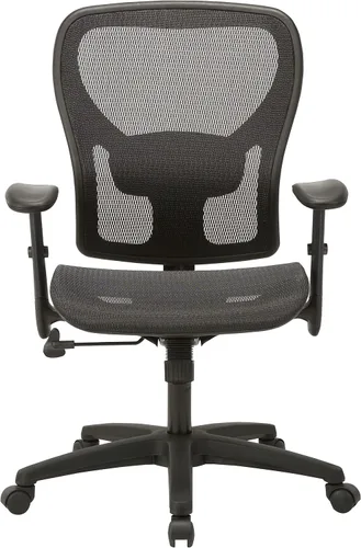 Vista 3 de Lorell, LLR83293, SOHO Silla de trabajo negra con respaldo medio de malla