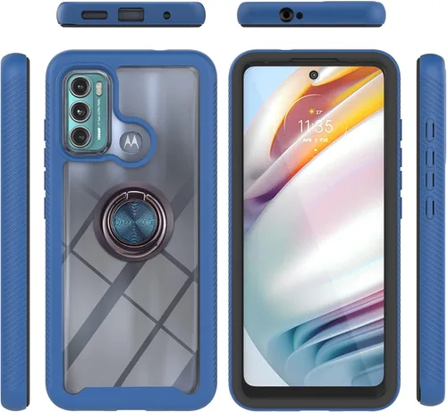 Vista 88 de Funda compatible con Xiaomi Poco X3 NFC, compatible con Xiaomi Poco X3 Pro/Poco X3 Ring Stand 3 en 1, color negro