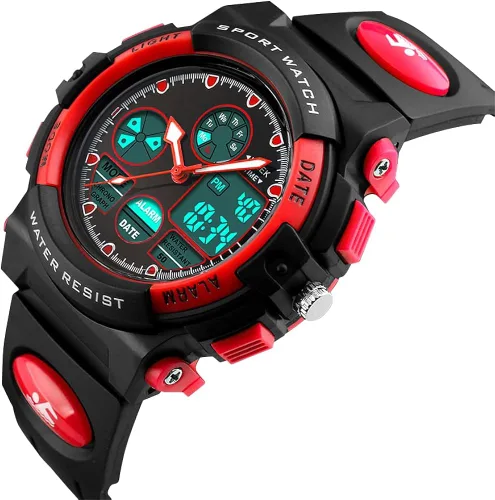 Vista 6 de PASNEW Kids Watch,Boy Sports Waterproof Watch,LED 50M Alarm Calendar Outdoors Watch,Watches with Luminous