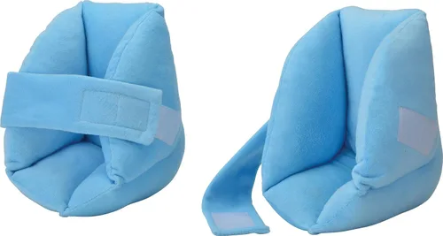 Vista 5 de Nova Protector médico del talón con cubierta de terciopelo azul