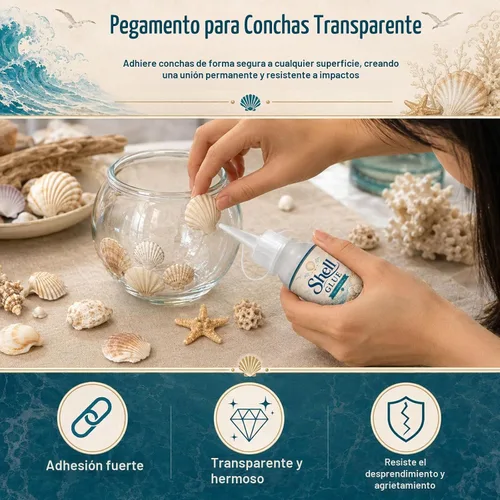 Vista 2 de 1DFAUL Pegamento transparente de Shell de 7.05 oz, adhesivo fuerte