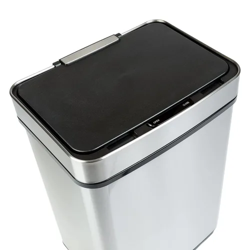 Vista 6 de Honey-Can-Do Bote de basura con sensor SS 50L TRS-08414 Plata