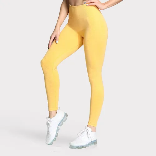 Vista 3 de Aoxjox Leggings de cintura alta para mujer para entrenamiento gimnasio sin costuras pantalones de yoga