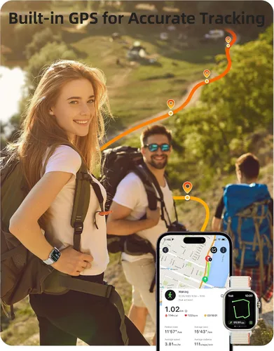 Vista 4 de Parsonver Reloj inteligente, Alexa Bulit-in, GPS, llamadas Bluetooth, rastreador de actividad impermeable de 30M, paquete de 2