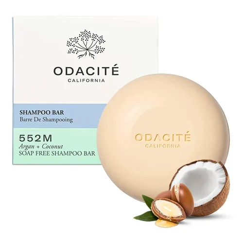 Vista 7 de Odacité Shampoo Bar – Champú sólido sin sulfato de argán y coco para todo tipo de cabello, cabello rizado y teñido – Hidratante, sin plástico