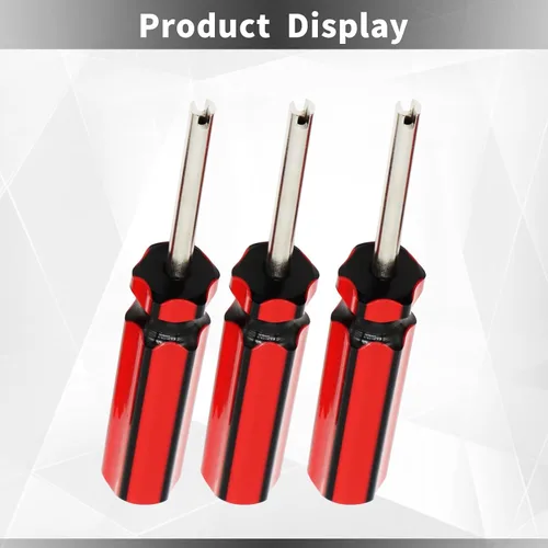 Vista 2 de 10Pcs Auto Herramienta de reparación de neumáticos con destornillador para quitar núcleo de válvula 6523339 Herramienta de reparación