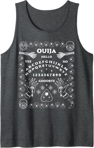 Vista 11 de Ouija Junta Planchette Tank Top Negro