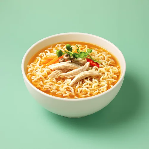 Vista 5 de Paldo Fun & Yum - Tazón de sopa de fideos instantáneos con caldo con sabor a pollo, paquete de 12, el mejor Ramyun coreano de estilo oriental