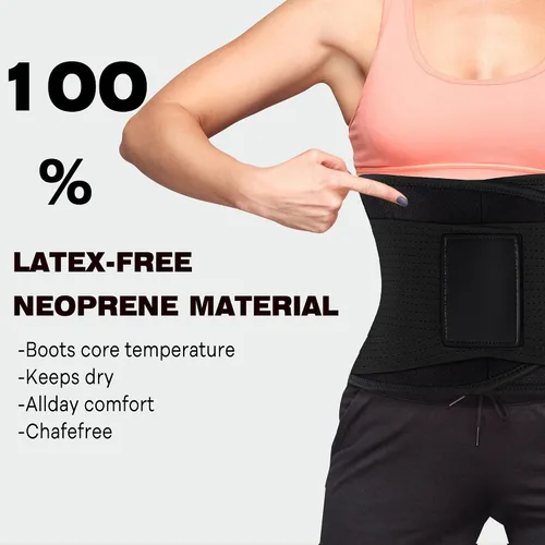 Vista 6 de VENUZOR Cinturón de entrenamiento de cintura para mujer – Faja reductora de cintura – Cinturón adelgazante – Cinturón deportivo (grado UP)