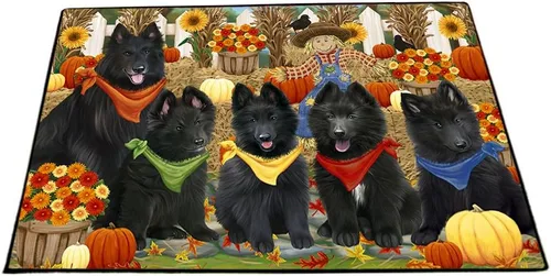 Vista 21 de Doggie of the Day Belgian Shepherd Dogs Floor Mat - 4th of July Independence Day - Best Dog Doormat - Protector Decor - Unique Portrait Art