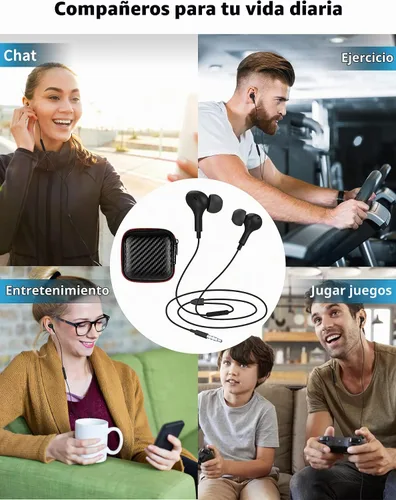 Vista 7 de Auriculares con cable de 0.1 in con micrófono para MacBook/Chormebook PC