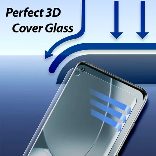 Vista 5 de DOME GLASS Whitestone - Protector de pantalla para OnePlus 10 Pro, protector de pantalla de vidrio templado completo con tecnología de dispersión
