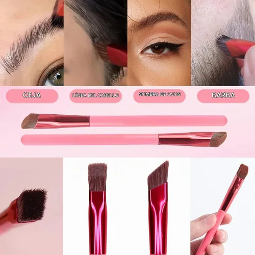 Vista 4 de 2 brochas multifunción para cejas que hacen que el cabello se parezca a