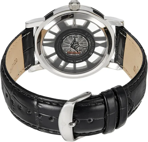 Vista 3 de Stuhrling Original Reloj Hombre Correa de Cuero - Movimiento Ronda de Cuarzo Suizo - Reloj Deportivo - Colección 881 Relojes para Hombre