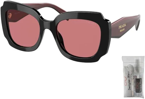 Vista 2 de Prada PR16YS - Gafas de sol irregulares para mujer + paquete con kit de gafas de cortesía Designer iWear