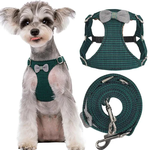 Vista 9 de Arnés sin tirones XS para perro con correa multifunción para perro, chaleco arnés suave y ajustable para mascota sin ahogo a prueba de escape