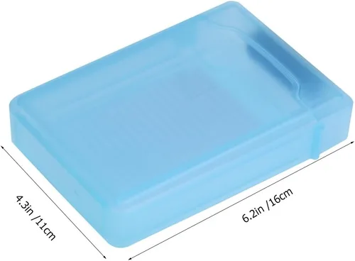 Vista 2 de ULTECHNOVO Caja organizadora de disco duro de 3.5 pulgadas con cierre a presión y etiqueta para una protección segura del disco duro y una fácil